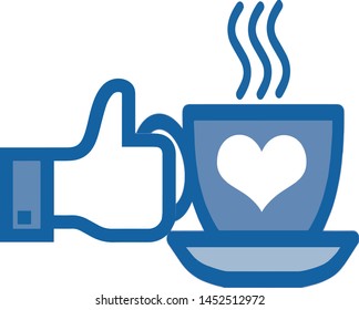 A Hand Holding A Cup of Coffee or Tea