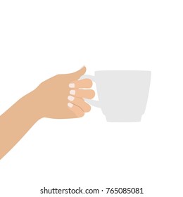 Hand Holds Cup Tea Coffee Icon Stock Vector (Royalty Free) 1470088628