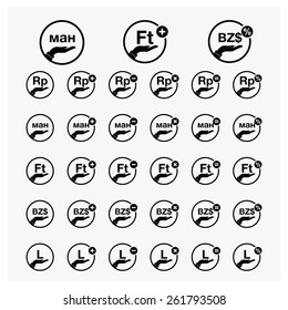 hand holding currency symbol icon for charity | world Currency icons - vector Illustration