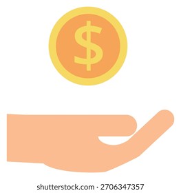 Una mano sosteniendo un billete de un dólar