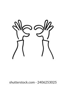 icono de tracción manual de mano, icono de mejor línea vector.
