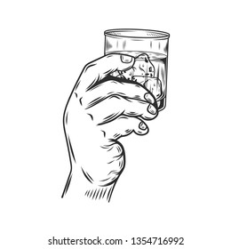 Hand holding drinks