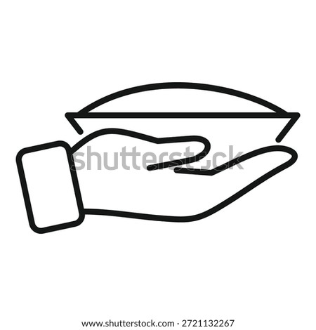 Hand is holding an empty plate, giving a sense of expectation for a delicious meal to come