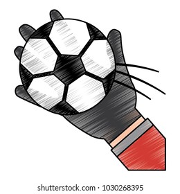 hand holding football ball sport