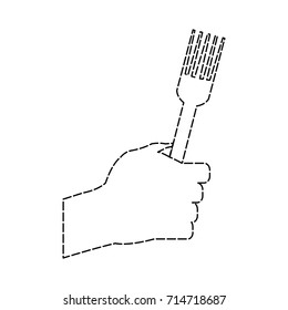 hand holding fork icon image