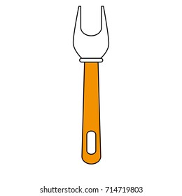 hand holding fork icon image
