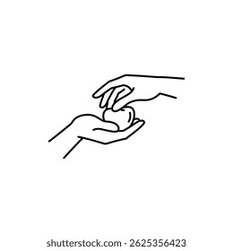 Hand Holding a Fruit Gently for Freshness and Care