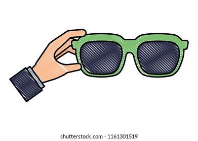 hand holding glasses accessory optical element