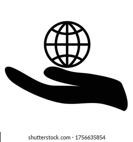 Diseño de iconos de globo de mano