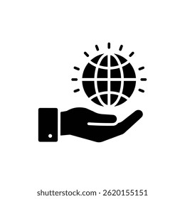 Hand Holding Glowing Globe Representing Global Awareness and Personal Growth