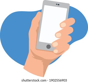 diseño plano del teléfono de mano