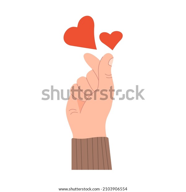 Hand Holding Heart Symbol Concept Love Stock Vector Royalty Free 2103906554 Shutterstock