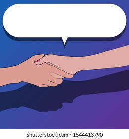 Hand holding hand for help and lover.
vector