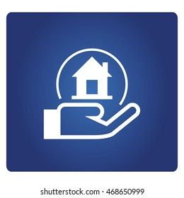hand holding a home, real estate investment
