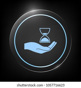 Hand holding Hourglass