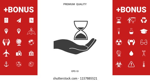 Hand holding Hourglass