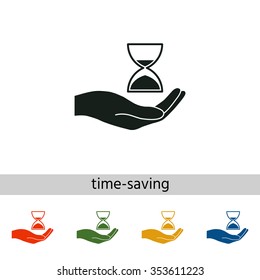Hand holding Hourglass