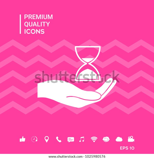 Hand Holding Hourglass Stock Vector Royalty Free 1025980576 Shutterstock 6269