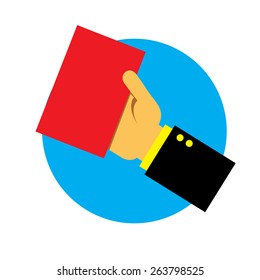 Hand holding id card