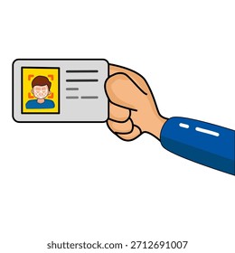 Abbildung der Hand-Identifizierungskarte