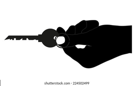 Hand Holding Key 