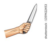 Hand Holding Knife