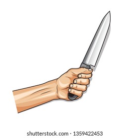 Hand Holding Knife