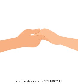 Hand holding in love - Vector
