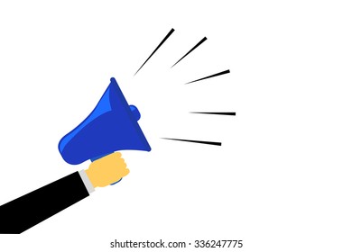 Hand Holding Megaphone