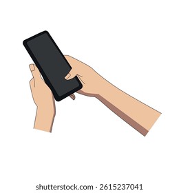 a hand holding  mobile phone