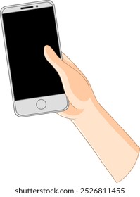 Una mano que sostiene un dispositivo de teléfono inteligente moderno