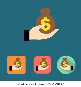 Hand holding money