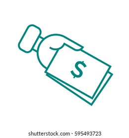 hand holding money icon