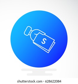 hand holding money icon