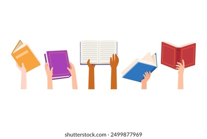 hand holding open book good quality and good design