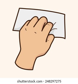 hand holding paper theme elements vector,eps