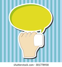 hand holding paper theme elements vector,eps