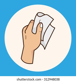 hand holding paper theme elements vector,eps