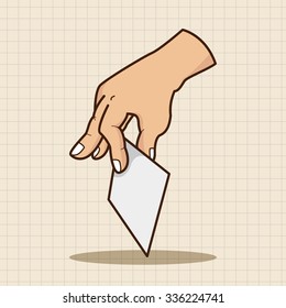 hand holding paper theme elements vector,eps