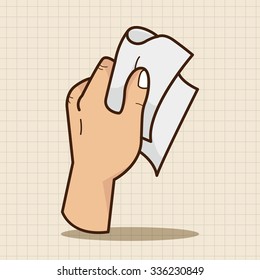 hand holding paper theme elements vector,eps