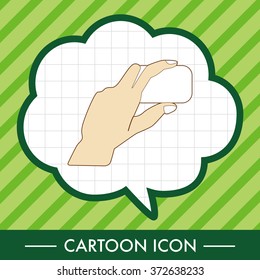 hand holding paper theme elements vector,eps
