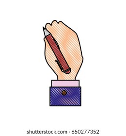hand holding pen