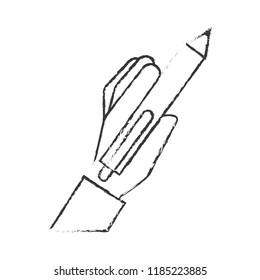 hand holding pen write supply