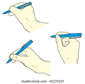 hand holding pen - writing