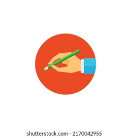 handgehaltener Stift, animierte Vektorgrafik-Design