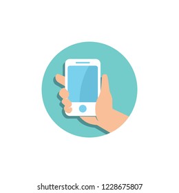 Hand Holding Phone
