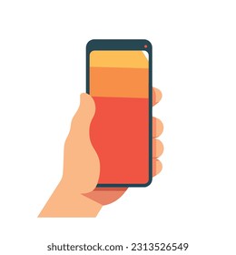 Vector de teléfono de mano aislado 