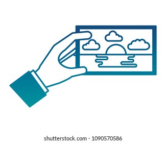 hand holding piece of art picture