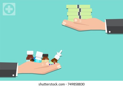 Hand holding a pill
