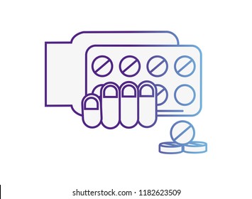 hand holding pills blister pack treatment